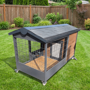 친환경 야외 애완동물 하우스 소형 중형 대형 사이즈 내구성 있는 재활용 가능한 대형 중형 소형견용 개집 - Product Image 1