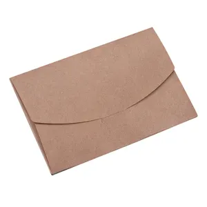 Customized printed logo hard cardboard mailer envelope rigid envelope with window