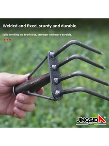 Jingsida industriale nuovo <span class=keywords><strong>rastrello</strong></span> di <span class=keywords><strong>ghiaia</strong></span> interamente in acciaio rinforzato bonifica del terreno grande <span class=keywords><strong>rastrello</strong></span> da spiaggia all'aperto con ferrovia ispessita - Product Image 2