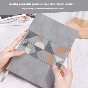 Cuaderno de tapa dura tamaño A5 al por mayor diseños personalizados cuero 100 hojas populares para uso escolar PRODUCCIÓN DE FÁBRICA genial - Product Image 2
