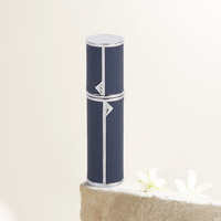 Atomiseur de parfum portable de luxe en aluminium de 5 ml avec logo personnalisé, flacon de parfum vide rechargeable pour voyage