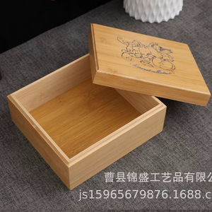Caja de Bambú Cuadrada para Almacenamiento de Joyas, Colección Harvest, Hecha a Medida - Product Image 3