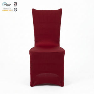 Housse de chaise extensible quatre directions bordeaux moderne et écologique pour chaise Chiavari, idéale pour banquets d'hôtel et événements d'entreprise - Product Image 1
