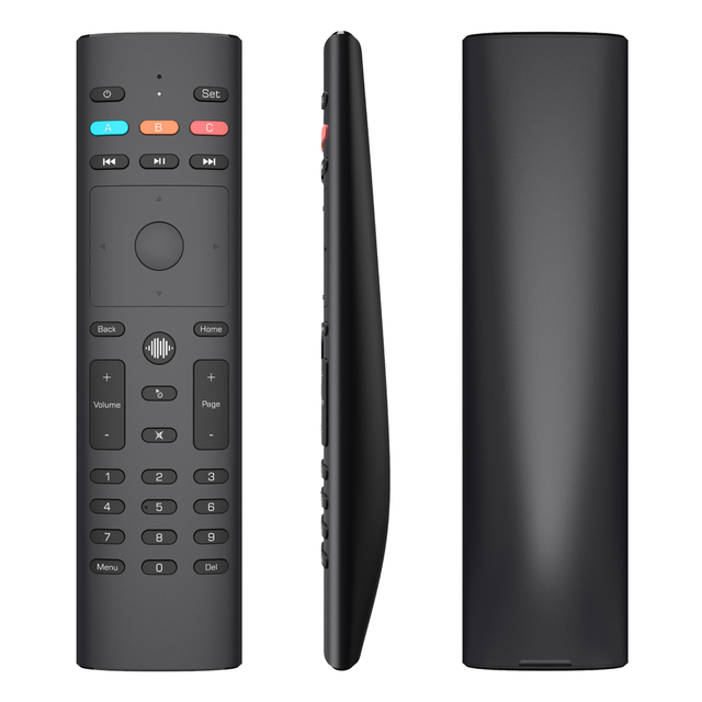 High Tech 2.4GHz Wireless Air Mouse Control G40S Gyro 33 Keys Learning Voice Remote 8-10m Range AAA Battery for Android TV Box