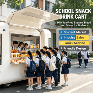 Remolque de Café, Remolque de Comida Móvil Resistente <span class=keywords><strong>para</strong></span> Cafetería de Comida Rápida al Aire Libre - Product Image 3
