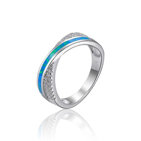 Bague unique XYOP en argent sterling 925 avec opale, détails de laiton maîtrisés, artisanat complexe, style original, ambiance haut de gamme