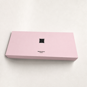 <b>Pink</b> Rigid Cosmetic <b>Box</b> with Embossed Logo and Sponge Liner for Perfume Vials Set - Product Image 5