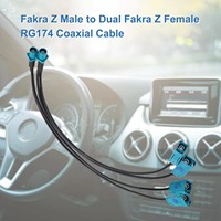 Câble d'extension d'antenne GPS, adaptateur, câble coaxial, conducteur en cuivre, 1 conducteur, fibre G652D, blindé, connecteur RF Fakra