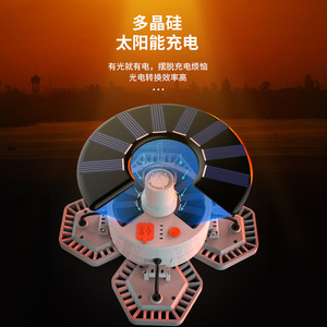 Lámpara Solar para Camping Tsuneyoshi V169, Iluminación Exterior Portátil Recargable con Control Remoto - Product Image 1