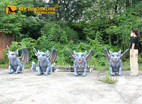 My-Dino FAA007 Robotik Kanatlı Animatronik Canavar, Eğlence Parkı için Uzaktan Kumandalı