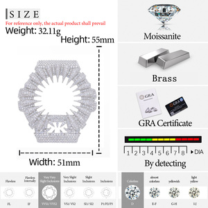 DW6900 Buss Down <span class=keywords><strong>G</strong></span> Watch Part Pass Diamond Tester VVS Moissanite Iced Out Claw Watch Bezel Luxury <span class=keywords><strong>Shock</strong></span> Watch Case for Men Women - Product Image 6