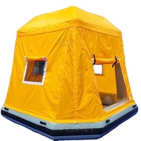 Tente flottante d'été pour bateau de rafting Tente de radeau gonflable pour bateau Tente de camping flottante gonflable