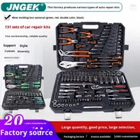 Boîte à outils de réparation automobile à double usage de 131 pièces CRV Wrench Ratchet Barrel Bit Pliers Screwdriver Hand-Power Source OEM