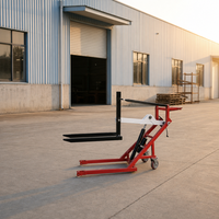 Nouveau transpalette électrique hydraulique portable, batterie au plomb-acide, bras flexible courbé, 1,7 m, charge 500/700 kg, utilisation intérieure/extérieure