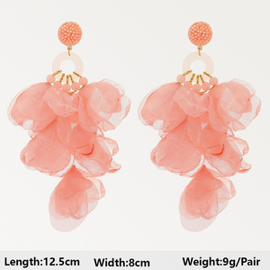 Kaimei 100การออกแบบโรแมนติกแฟชั่นชุดสีชมพูต่างหูคริสตัลสำหรับผู้หญิงยาวสี่เหลี่ยมสีชมพู CZ หินจี้ต่างหู<span class=keywords><strong>2022</strong></span> - Product Image 3