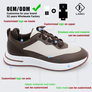 Fabricants de baskets personnalisées LANCI, chaussures de luxe pour hommes, baskets pour hommes, chaussures de style marche, chaussures à enfiler - Product Image 3