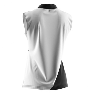 Haut de polo sans manches pour femmes, coupe athlétique, séchage rapide, confortable, design élégant, parfait pour la pratique du tennis et les tenues quotidiennes - Product Image 6