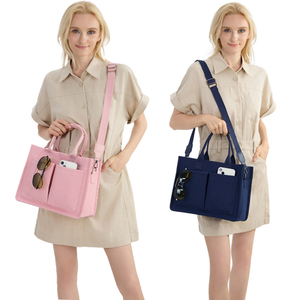 <span class=keywords><strong>Bolso</strong></span> de mano para <span class=keywords><strong>mujer</strong></span> con compartimentos, <span class=keywords><strong>bolso</strong></span> de lona grande para <span class=keywords><strong>mujer</strong></span>, bolsos cruzados, <span class=keywords><strong>bolso</strong></span> de trabajo para ordenador portátil, <span class=keywords><strong>bolso</strong></span> de libros, bolsos de mano - Product Image 3