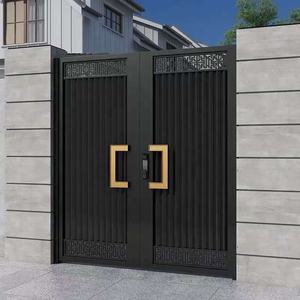 Style moderne Porte de maison pivotante en aluminium de haute qualité Nouveau design Passage pédestre pour jardin Service de modélisation 3D inclus - Product Image 6