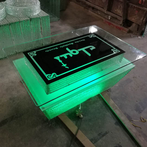 Mesas de Bar de cristal redondas modernas para discotecas, salones, hoteles y KTVs fabricados en la provincia de Guangdong - Product Image 1