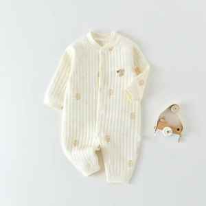 Tutina Intera in Cotone Sottile Senza Cuciture per Neonati, Unisex - Product Image 4