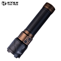 Lampe torche LED laser puissante d'extérieur, rechargeable, étanche, zoomable, pour camping et situations d'urgence, vente en gros