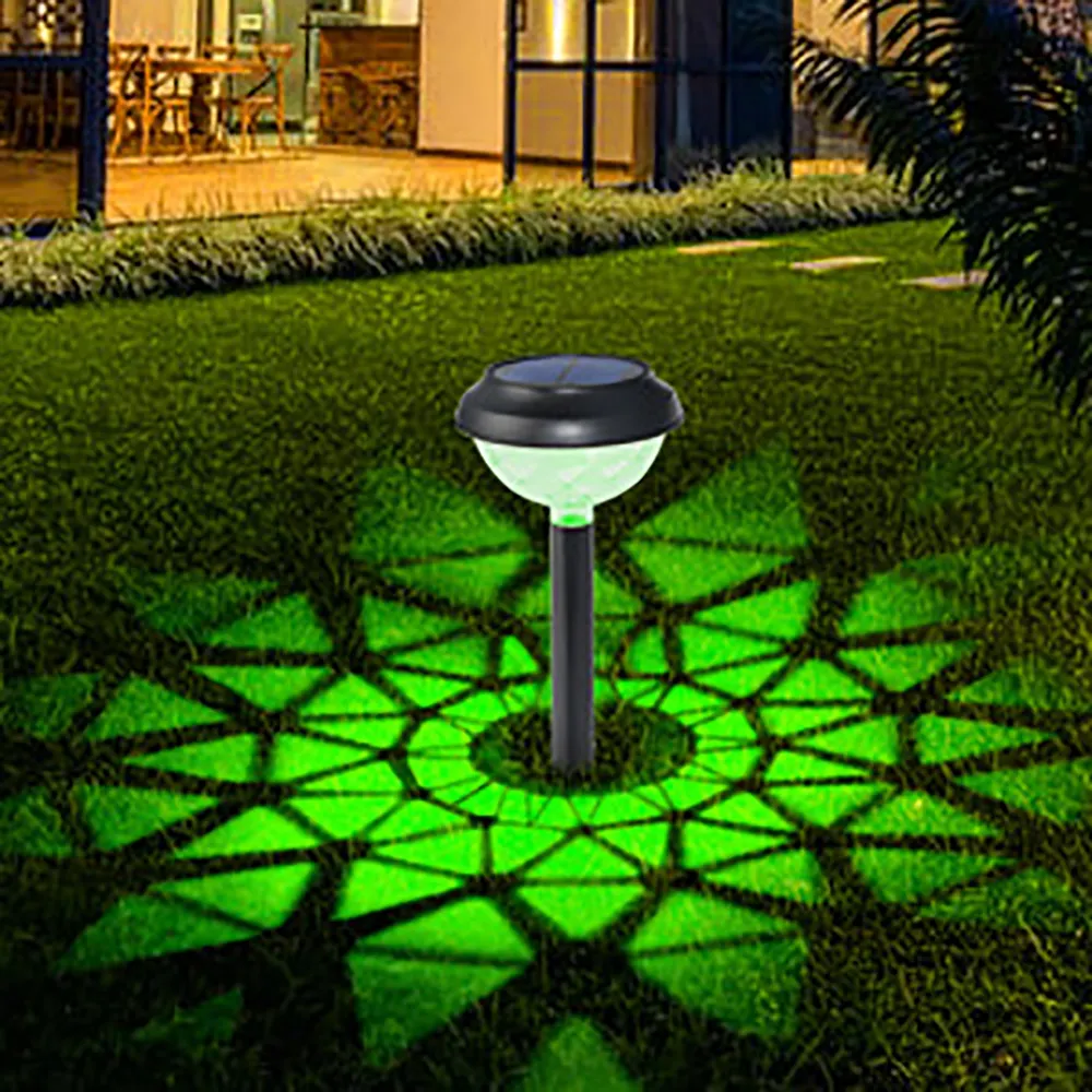 Lumière solaire de paysage de pelouse 7 lampe décorative de parc coloré étanche éclairage de rue de cour de villa lumières solaires extérieures de jardin