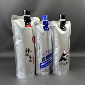 600ml 700ml 1L lá nhôm đứng lên túi với vòi thực phẩm túi nhỏ uống rượu rượu vang Cocktail vino bao bì nhựa doypack - Product Image 3