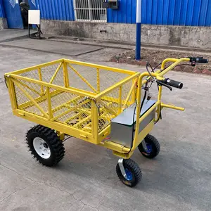 Elektrische Verhuiswagen Magazijn Platform Trolley Utility Wagon Servicekar 1000 Pond Geladen Capaciteit