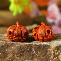 Halloween Mini-Kürbis-Ornament Handgefertigtes Kunstharz-Accessoire Atmosphärische Tischdekoration im Europäischen Stil