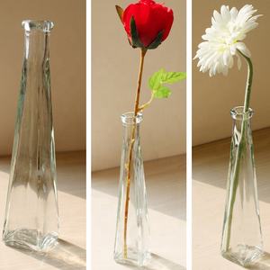 Floreros de cristal de diferentes formas para decoración del hogar, jarrones de colores baratos - Product Image 2