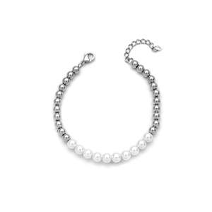 Fashion <b>Beaded</b> <b>Bracelet</b> 316L Stainless Steel PVD <b>Gold</b> Plating Sustainable Resistant Jewelry for Women - Product Image 1