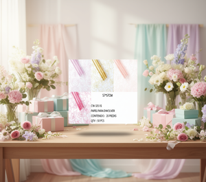 Floral Printed <b>Cellophane</b> <b>Wrapping</b> Paper 57x57Cm For Flowers Gifts Crafts 20 Pieces Decorative Transparent Packaging - Product Image 2