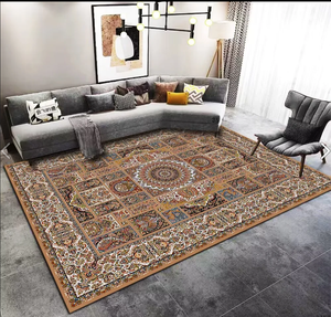 Vente en gros de <span class=keywords><strong>tapis</strong></span> rétro de salon intérieur imprimé grand <span class=keywords><strong>tapis</strong></span> de salon bon marché élégant cristal velours matériel personnalisé - Product Image 2