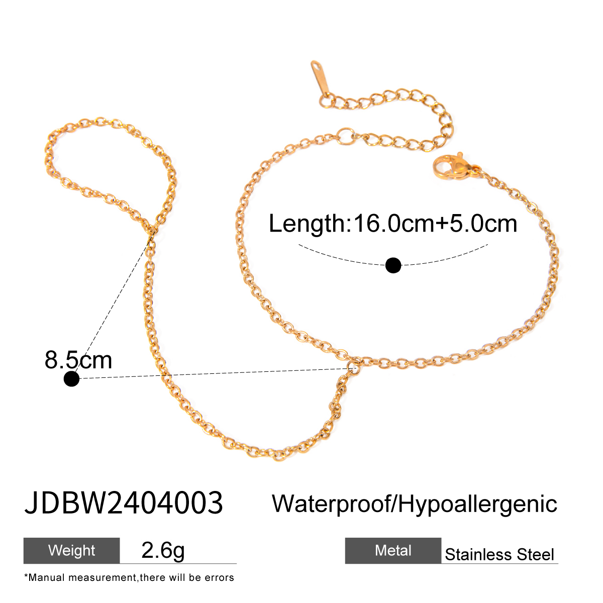 Or 18 carats JDBW2404003