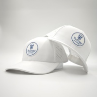 Gorra de Golf Deportiva Personalizada al por Mayor, Impermeable, de 6 Paneles, con Visera Curva, Bordado a Mano, Corte Láser, Transpirable, Ajustable, Unisex