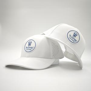 Gorra de Golf Deportiva Personalizada al por Mayor, Impermeable, de 6 Paneles, con Visera Curva, Corte Láser, Transpirable, Ajustable, para Hombre y Mujer, con Estampado de Leopardo - Product Image 1