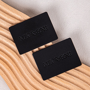 Etiquetas de Cuero Fu Han Rectangulares Negras de PU para Ropa, Accesorios Ecológicos para Prendas - Product Image 2
