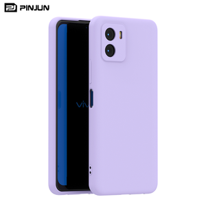 เคสโทรศัพท์ซิลิโคนเหลวแบบนิ่มสำหรับ <span class=keywords><strong>Vivo</strong></span> Y15s ป้องกันเลนส์แบบรูเล็ก <span class=keywords><strong>สี</strong></span>พื้นทึบ  วัสดุ TPU - Product Image 3