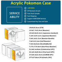 Boîte de présentation en acrylique écologique moderne pour Elite Trainer Box (ETB) – Étui en PMMA
