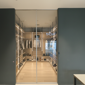 Puerta Corredera de Cierre Suave <span class=keywords><strong>con</strong></span> Marco Delgado Negro para el Hogar, Sala de Estar, Interior, Dormitorio, Cocina, Puerta Corredera de <span class=keywords><strong>Vidrio</strong></span> y Aluminio para Balcón - Product Image 6