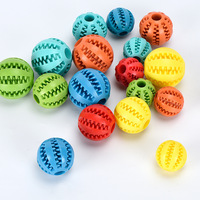 Balle à mâcher interactive en caoutchouc naturel écologique pour chien, résistante aux morsures, en forme de pastèque, durable, pour chiot, distributeur lent de friandises