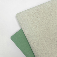 Großhandel Mittelgewicht Leinen Baumwoll stoff 30% Leinen 60% Baumwolle 10% Polyester Plain Gefärbt für Verdunkelung vorhänge 60 \ "breit