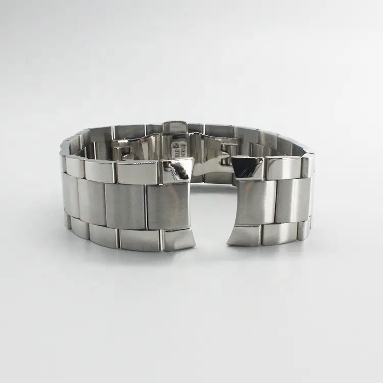 Pulseira de relógio de aço inoxidável, peças de bracelete de relógio para homens