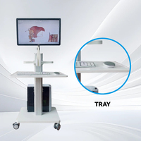 Table de numérisation dentaire mobile, moniteur, plateau pour clavier, support de scanner, chariot de bureau pour dentiste, chariot de clinique, salon de beauté