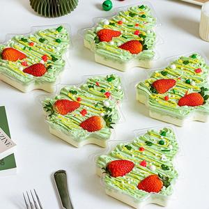 กล่องใส่อาหารรูปต้นคริสต์มาสแบบแข็งใส ทำจากพลาสติก PET รีไซเคิลได้ ปี 2024  แบบกำหนดเองได้ รุ่น 2024FB071 - Product Image 3