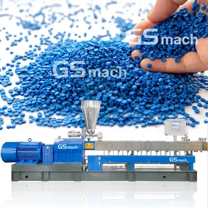 Mesin granulator plastik sekrup ganda mesin granulator ekstruder mesin pembuat butiran plastik