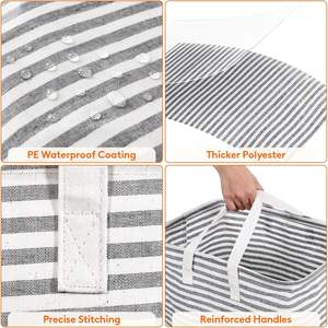 Cestas de Ropa Sucia Plegables con Rayas Rectas, Cestas de Almacenamiento de Juguetes Plegables, Bolsas de Lavandería para Ropa, Cesto de Lavandería al por Mayor - Product Image 4