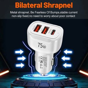Essential Three-Port Type-C + 2 <b>USB</b> PD30W QC3.0 Magnetic Car Charger with Fast Charging for Laptop & Camera - Product Image 3