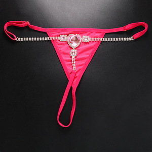 2023 nuevo diseño de ropa interior de diamantes de imitación Día de San Valentín Sexy cristal Rosa Tanga <span class=keywords><strong>bragas</strong></span> cuerpo joyería cadena para <span class=keywords><strong>novia</strong></span> mujeres - Product Image 2